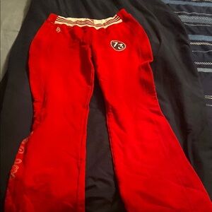 Red Athletic Sweat Pants by Pepe Jeans London